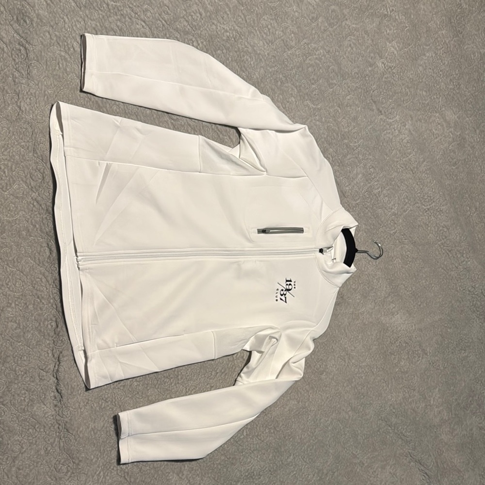 White Full-Zip Jacket